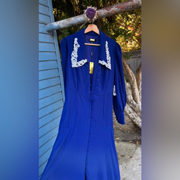 Alexia Admor Dresses & Skirts - Alexia Admor Collared Winter Button-Down Maxi Dress NWT